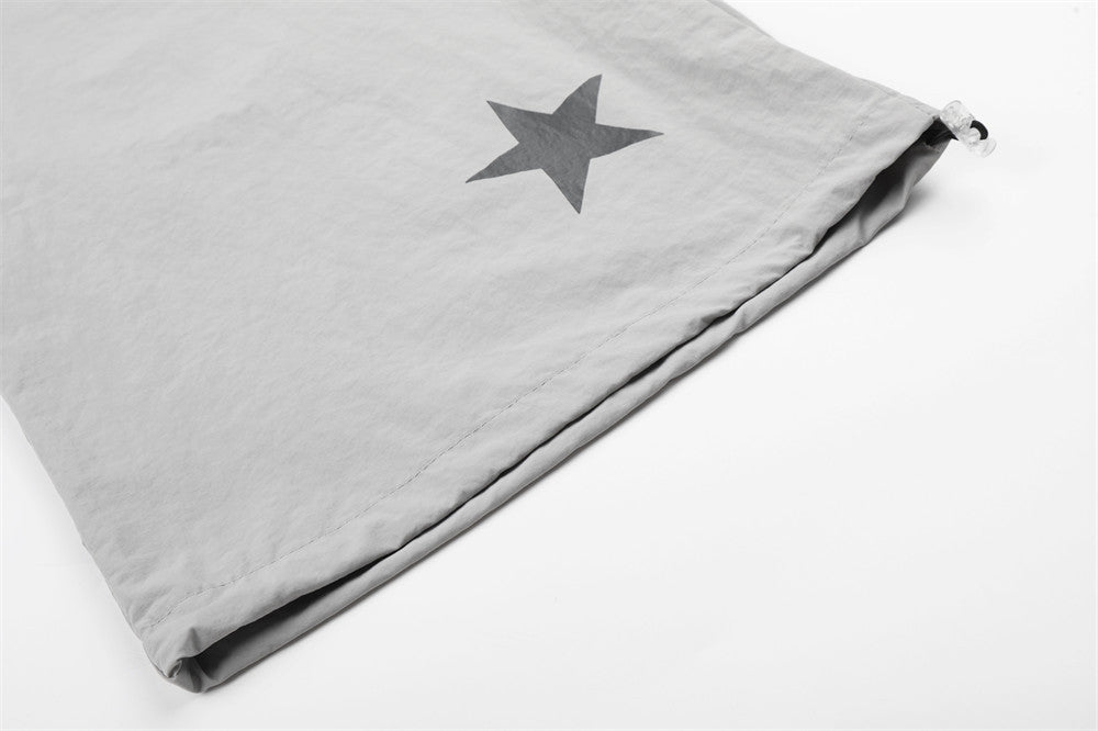 DAXUEN Wide-leg track pants with star graphics