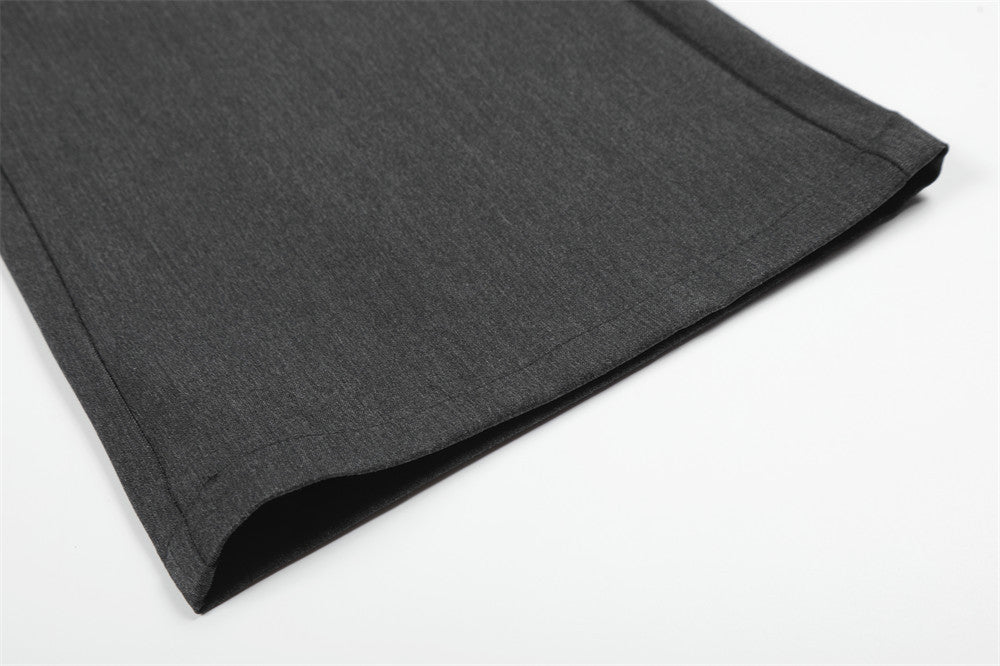 DAXUEN High-waisted wide-leg trousers in dark grey