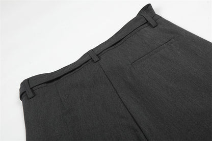 DAXUEN High-waisted wide-leg trousers in dark grey