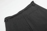 DAXUEN High-waisted wide-leg trousers in dark grey