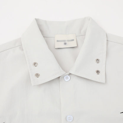 DAXUEN Short-sleeved button-up shirt with graphic prints