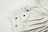 DAXUEN Wide-leg jeans with ruched texture and washed finish