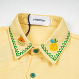 DAXUEN Embroidered button-up shirt with nature motifs