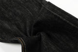 DAXUEN Wide-leg denim jeans in dark blue and grey
