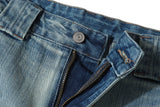 DAXUEN Light wash wide-leg denim culottes