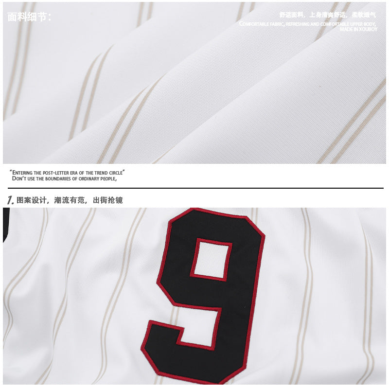 DAXUEN white short-sleeved soccer ball graphic jersey
