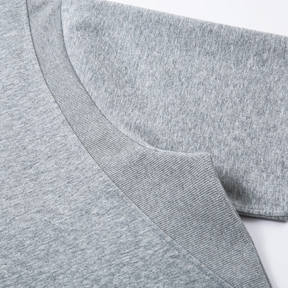 DAXUEN Relaxed fit short-sleeved top in grey and black