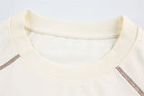 DAXUEN Color blocked short-sleeved t-shirt with contrast stitching