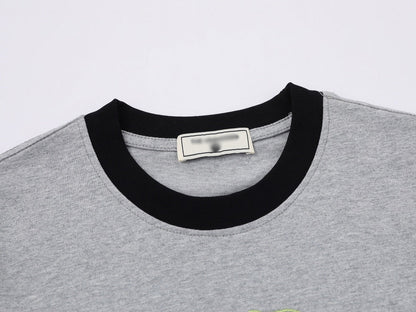 DAXUEN Short-sleeved embroidered t-shirt with horse graphic