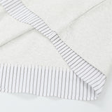 DAXUEN Layered V-neck short sleeve top with striped inner shirt
