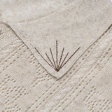 DAXUEN Casual open-knit short-sleeved button-up shirt