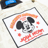 DAXUEN Smiling mouse embroidered denim overalls
