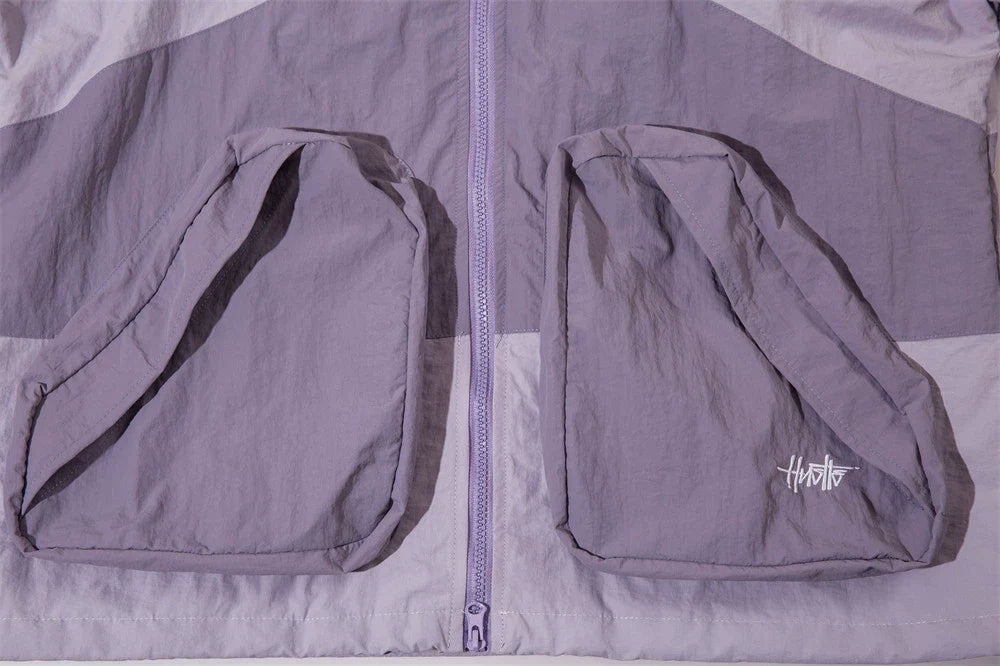 Splicing Color Windbreaker Jacket