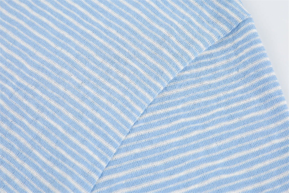 DAXUEN Striped short-sleeved relaxed-fit t-shirt