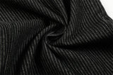 DAXUEN Wide-leg pinstripe trousers in dark charcoal grey