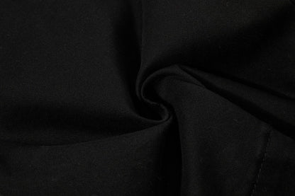 DAXUEN High-waisted black cargo pants with flared legs