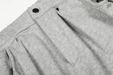 DAXUEN Wide-leg trousers with pleated design and adjustable hem