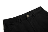 DAXUEN Solid black flared cargo pants