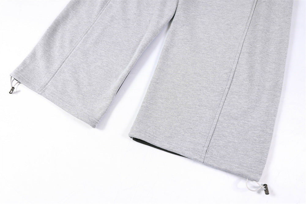 DAXUEN Two-tone loose-fit sweatpants with adjustable drawstrings