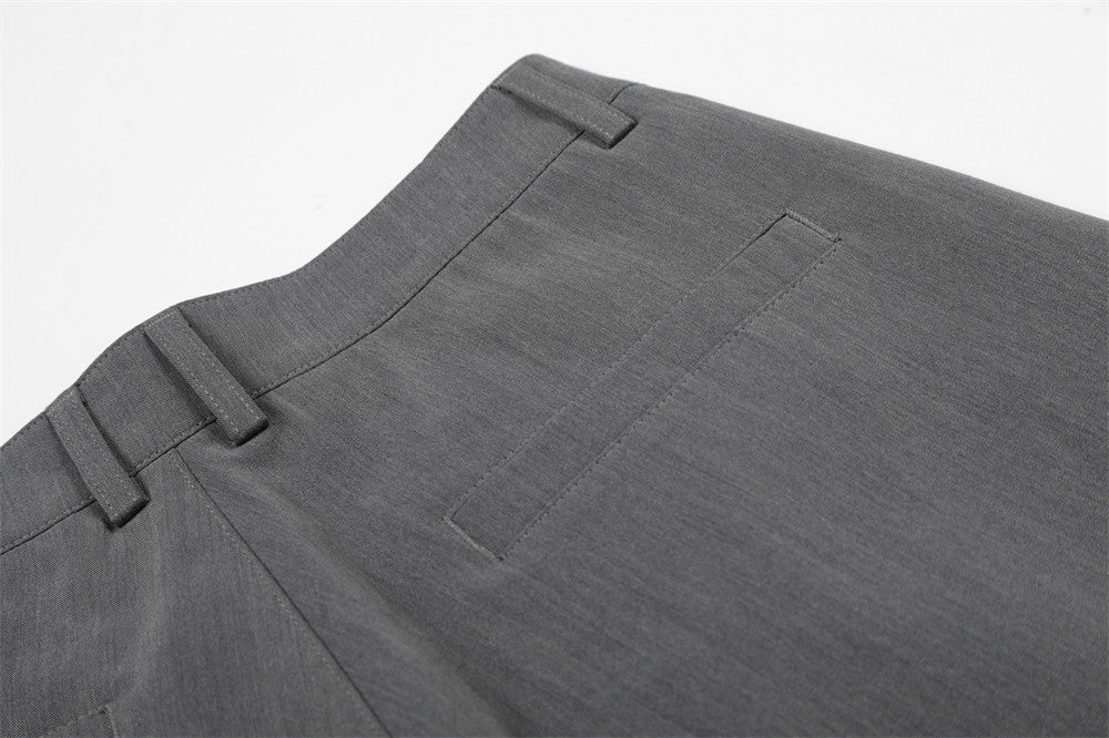 DAXUEN Wide-leg culotte pants in dark grey