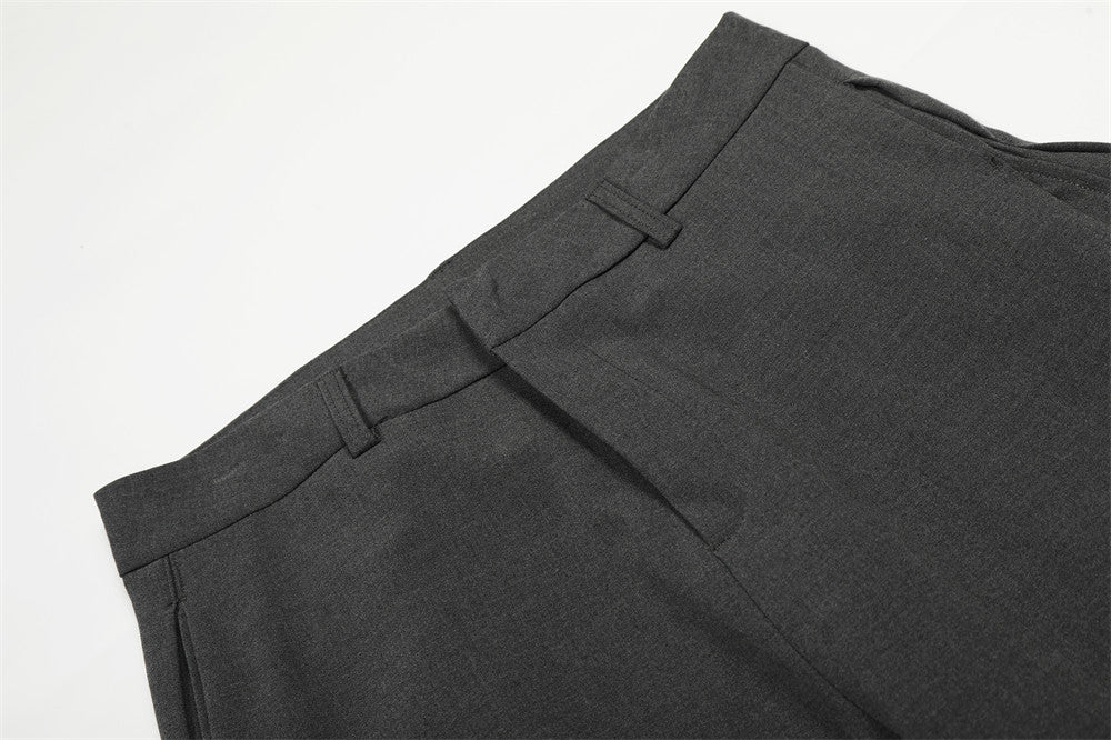 DAXUEN High-waisted wide-leg palazzo pants in dark grey and black