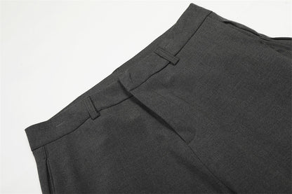 DAXUEN High-waisted wide-leg palazzo pants in dark grey and black