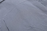 DAXUEN Navy and white gingham short-sleeved shirt