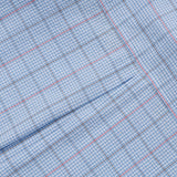 DAXUEN Cartoon-embroidered plaid button-up shirt