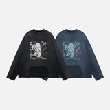 DAXUEN Oversized crewneck sweatshirt with graphic print