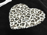 DAXUEN Leopard print graphic oversized T-shirt