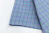 DAXUEN Casual short-sleeved plaid button-up shirt