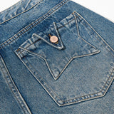DAXUEN black and navy puffy bubble shorts