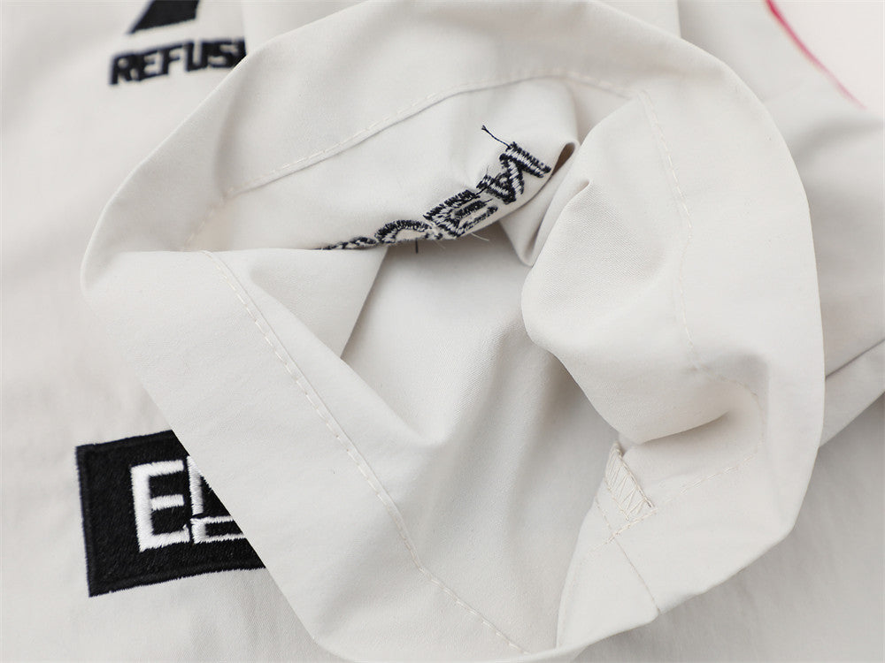 DAXUEN Short-sleeved button-up shirt with graphic prints