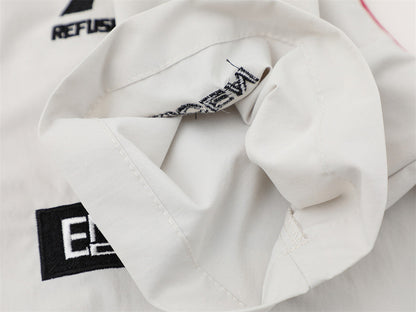 DAXUEN Short-sleeved button-up shirt with graphic prints