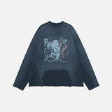 DAXUEN Oversized crewneck sweatshirt with graphic print