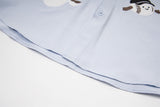 DAXUEN Oversized button-up shirt with cartoon embroidery