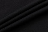 DAXUEN Oversized short-sleeve embroidered T-shirt in black and white