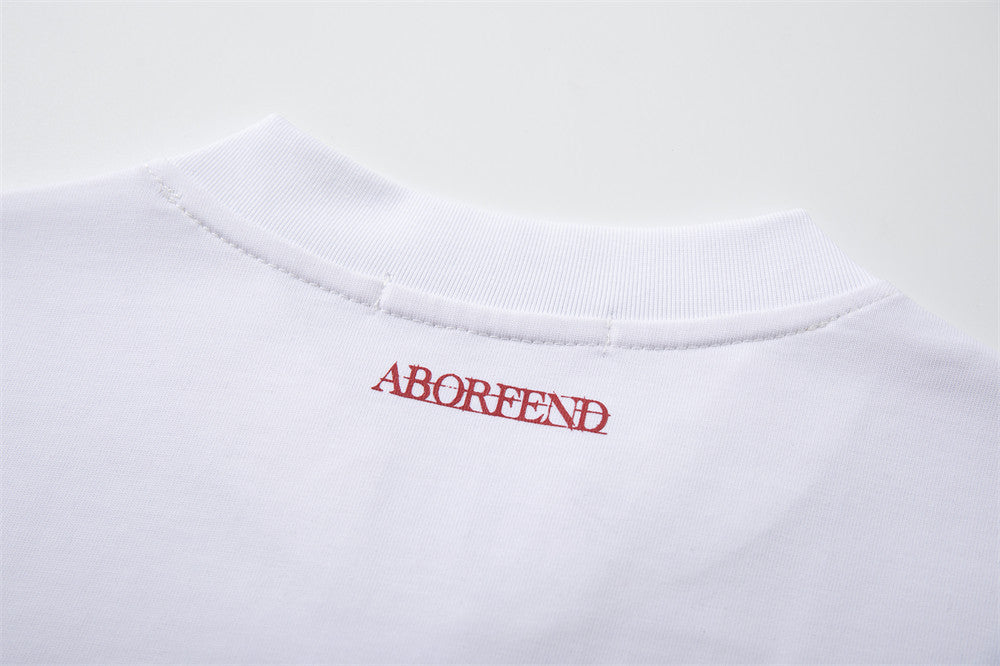 DAXUEN Short-sleeved graphic T-shirt with text prints