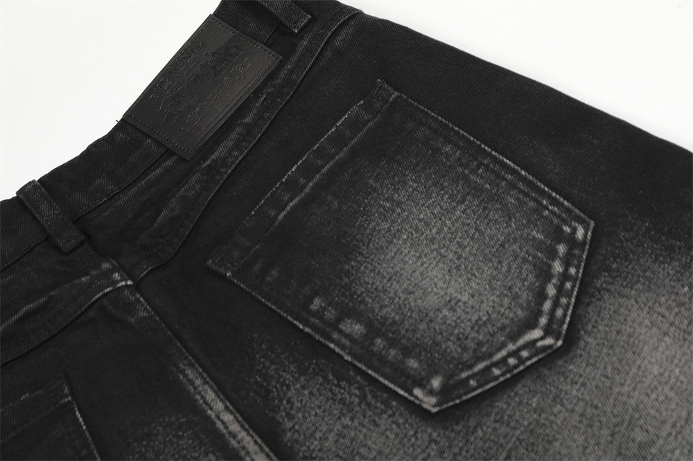 DAXUEN Faded wide-leg jeans in washed denim finishes