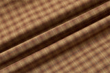 DAXUEN Men's short-sleeved micro-check button-up shirt