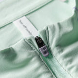 DAXUEN Long-sleeved pullover top with quarter-zip collar