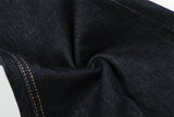 DAXUEN Wide-leg denim jeans with unique patches