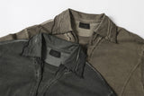 DAXUEN Short-sleeved relaxed-fit polo shirt with vintage finish