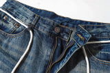 DAXUEN Loose-fit wide-leg denim culottes