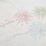 DAXUEN Speckled short-sleeved t-shirt with fireworks embroidery