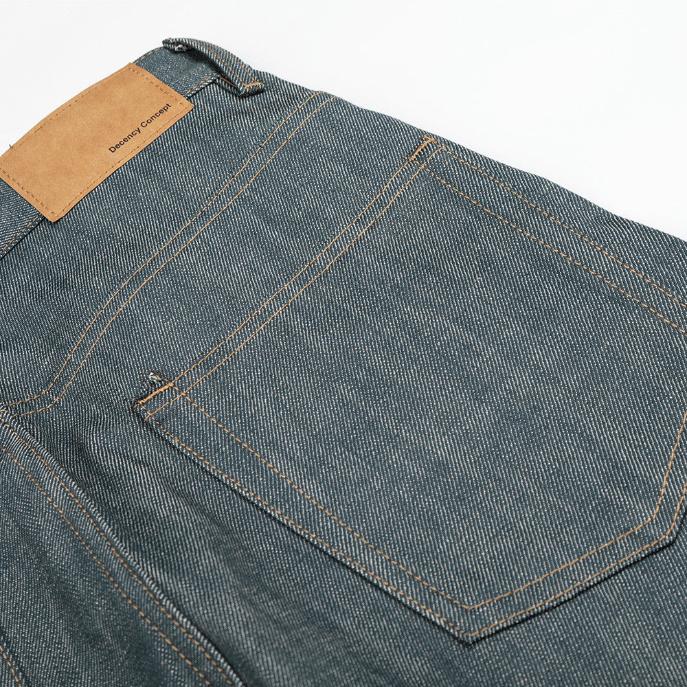 DAXUEN Wide-leg high-waisted denim trousers