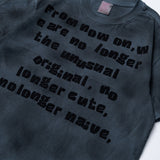 DAXUEN Short-sleeved crew neck T-shirt with text print