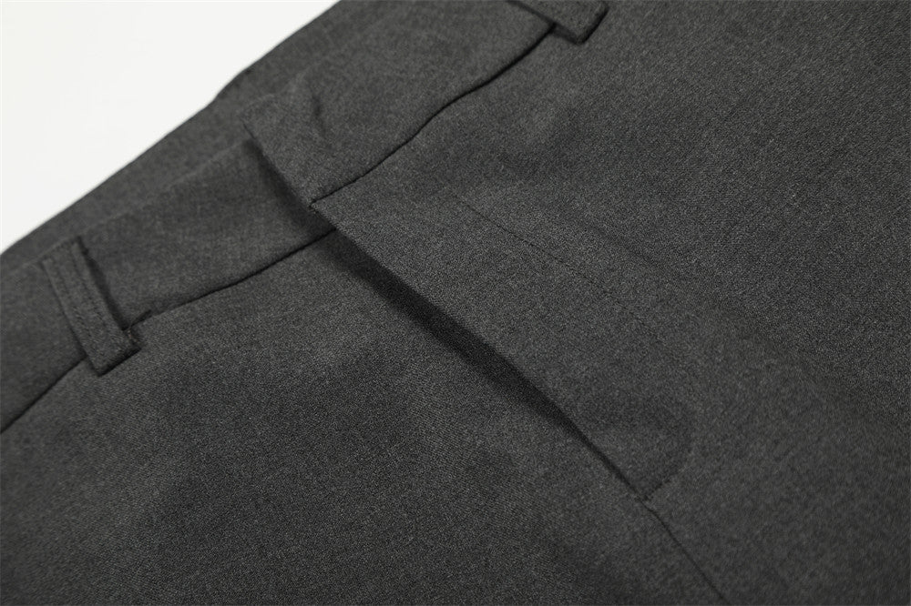 DAXUEN High-waisted wide-leg palazzo pants in dark grey and black