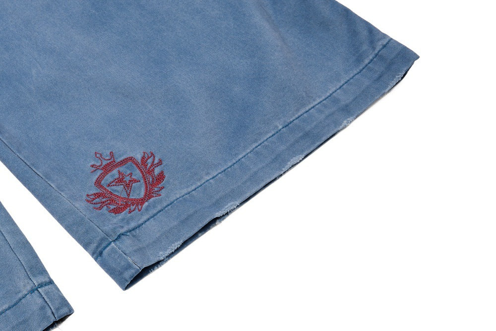 DAXUEN Wide-leg baggy cargo pants with embroidery