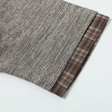 DAXUEN Layered plaid short-sleeved casual shirt